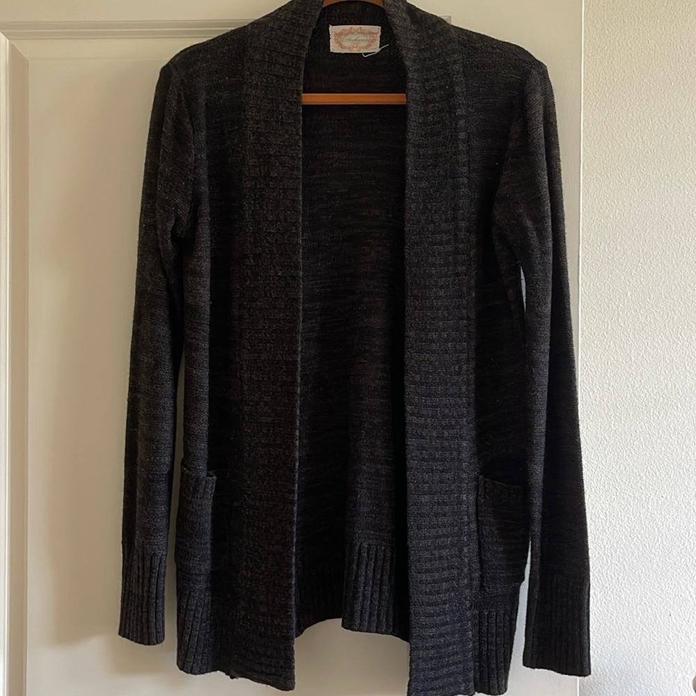 Gray cardigan